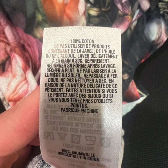 Ted Baker Noline Shadow Floral Print Sweater top size 2 nwot - Picture 8 of 9